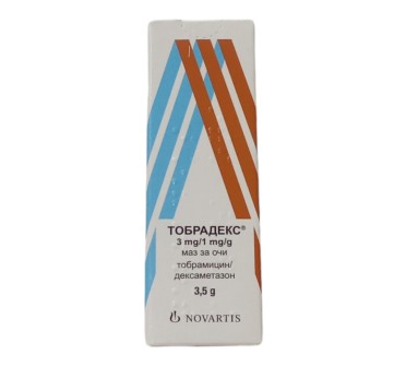 ТОБРАДЕКС EYE OINT 1/3 MG/G - 3.5 G X1